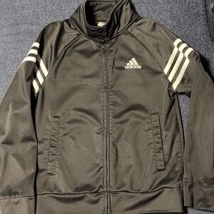 Adidas Black Polyester Jacket Boys size 8